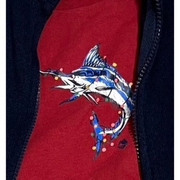 Ocean + Coast 3pc set Christmas Fish deep sea 24m NWT swordfish Marlin - Picture 4 of 4